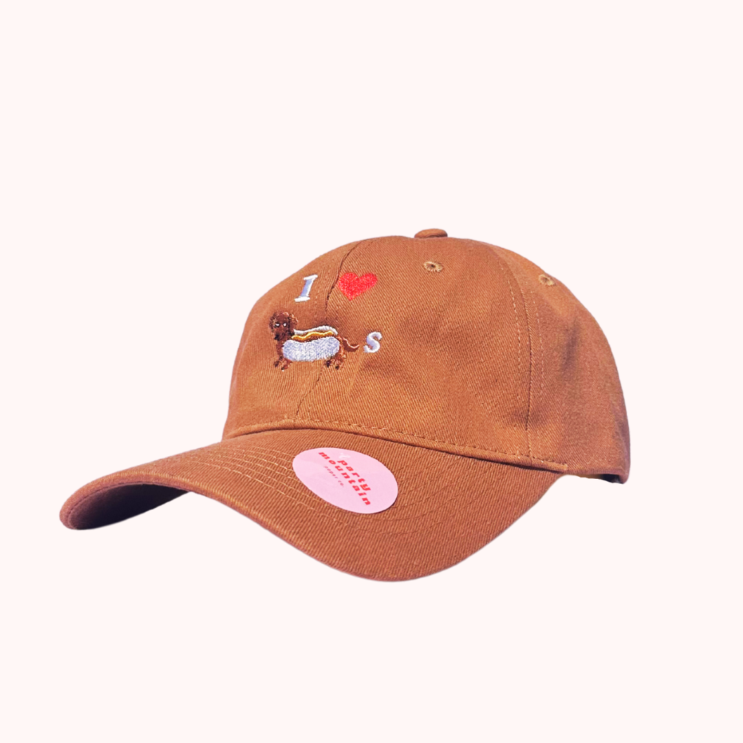 I Heart Weiner Dogs Dad Hat