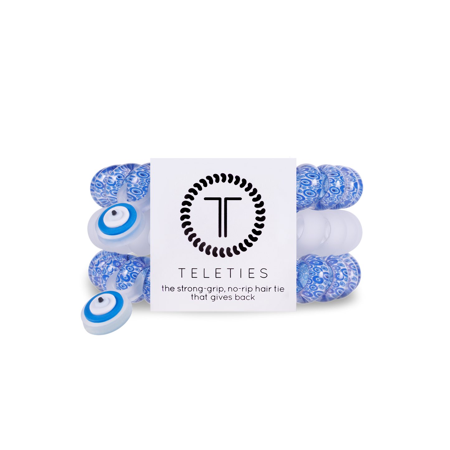 TELETIES - Spiral Hair Coils | Large | Not Today Hair Ties