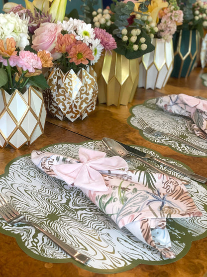 Lucy Grymes Designs - Light Pink Bow Napkin Ties