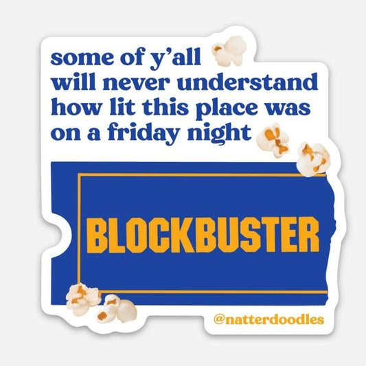 Blockbuster Friday Night  Sticker