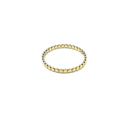 Gold Flat Pebble Ring