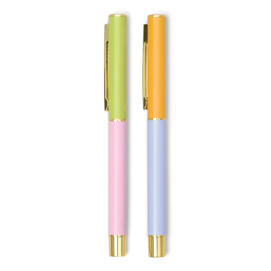 Color Block Pens - Set of 2 - Lilac + Cornflower