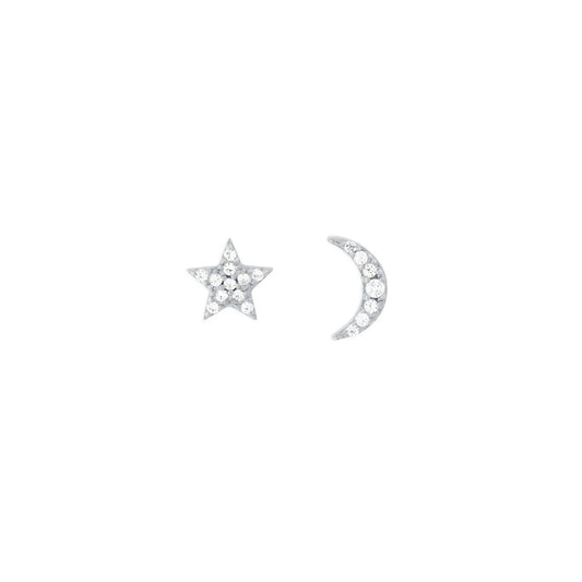 Celestial Studs in Silver