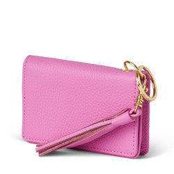 Disco Leather Wallet in Petal