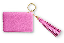 Disco Leather Wallet in Petal