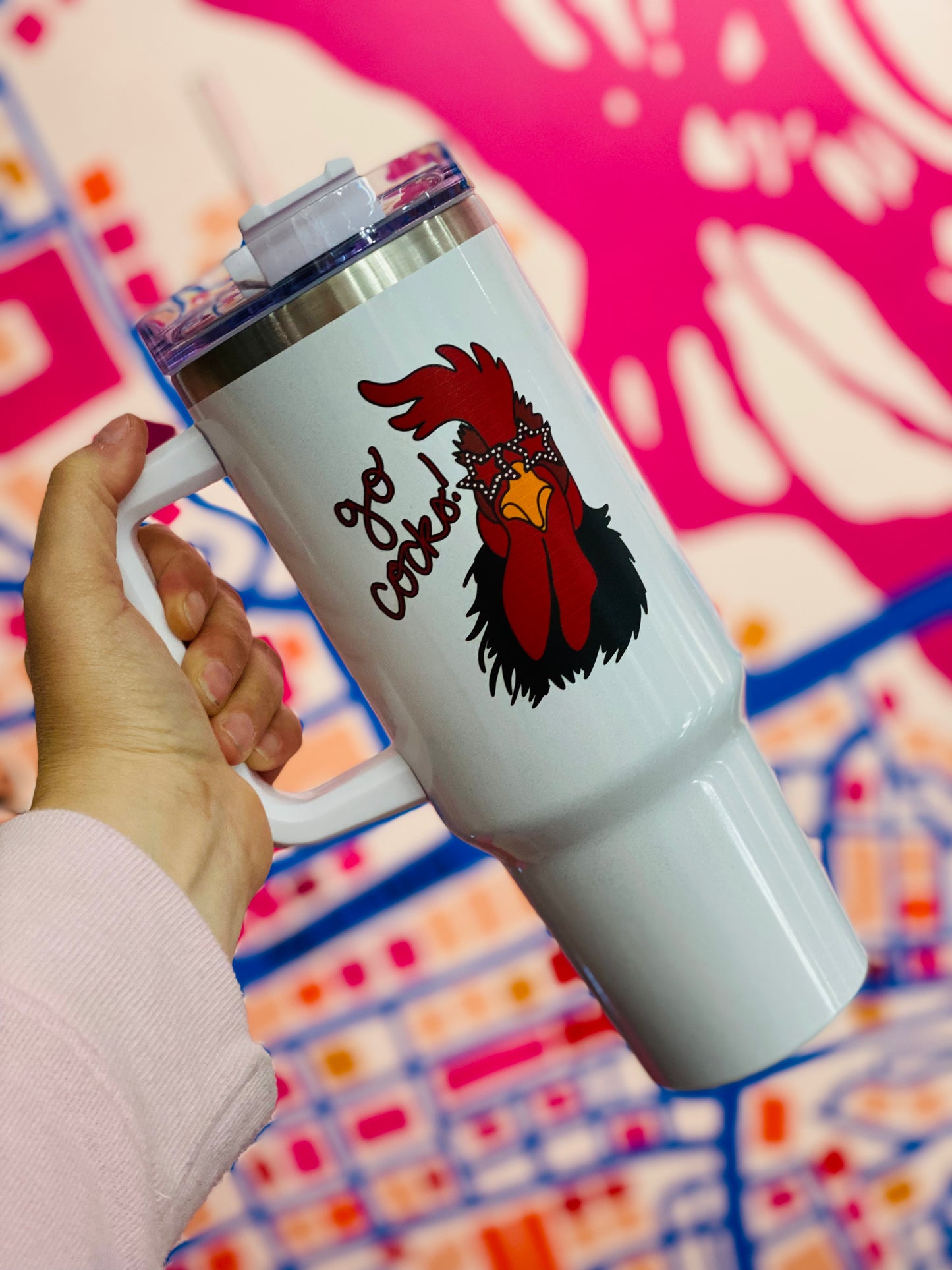 Preppy Go Cocks Tumbler