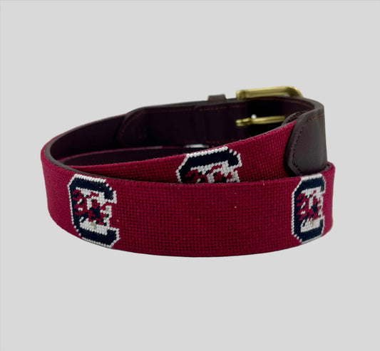 USC Gamecocks Needlepoint Belt