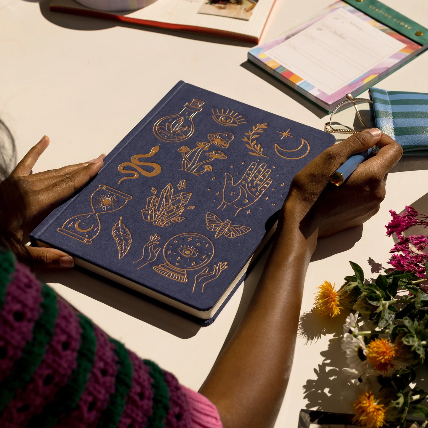 Jumbo Bookcloth Journal-Mystic Icons
