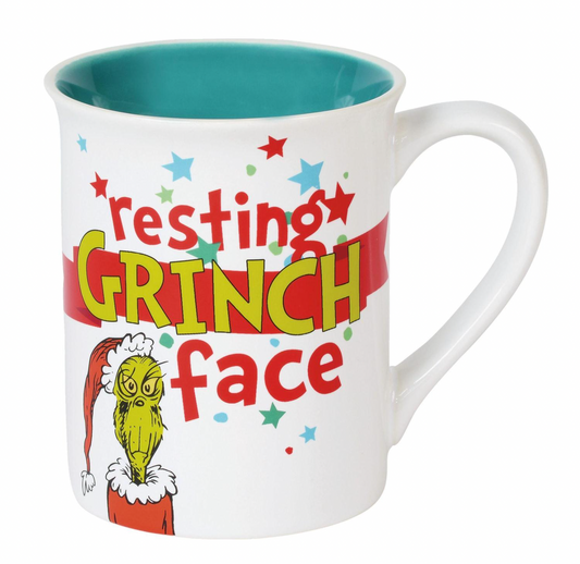 Resting Grinch Face Mug