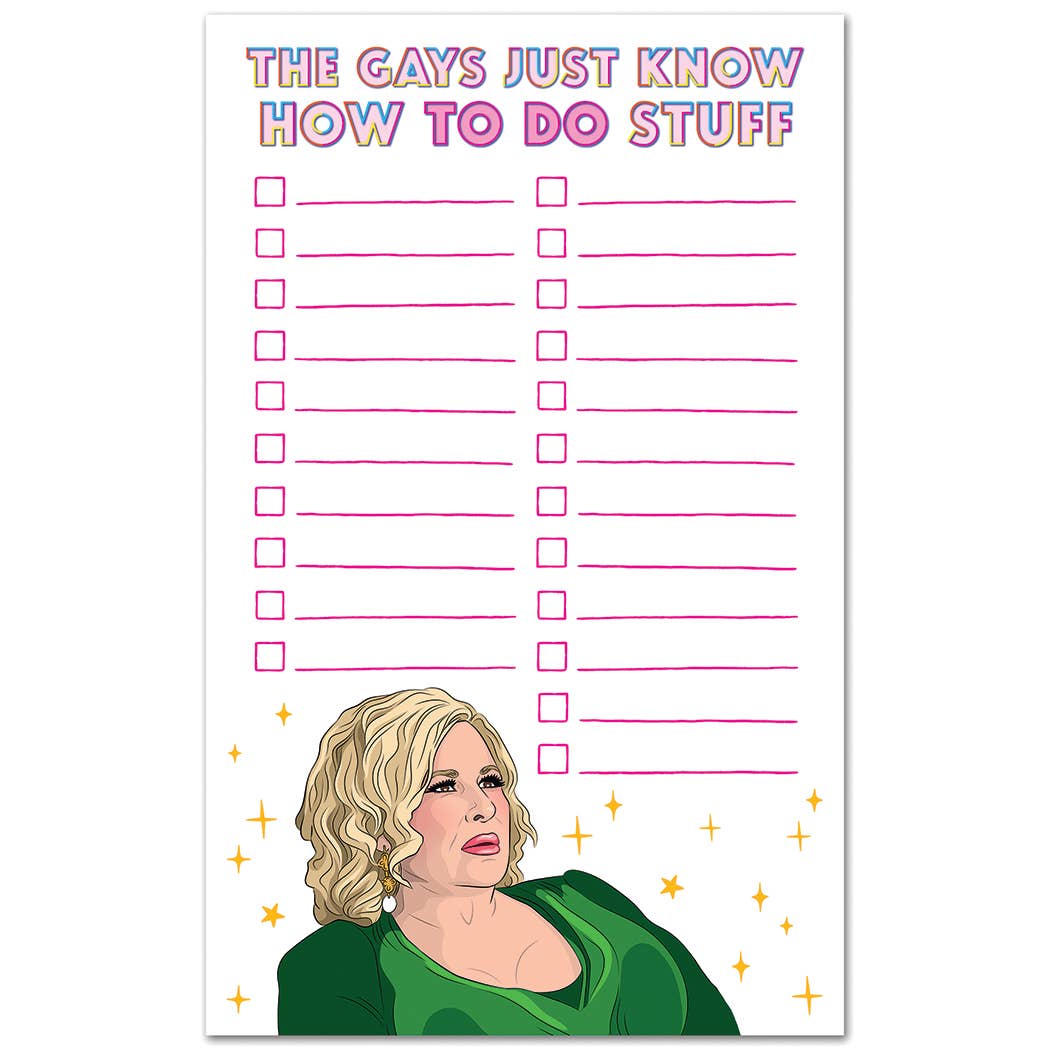 Jennifer Coolidge The Gays To Do List Notepad