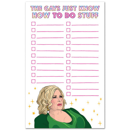 Jennifer Coolidge The Gays To Do List Notepad