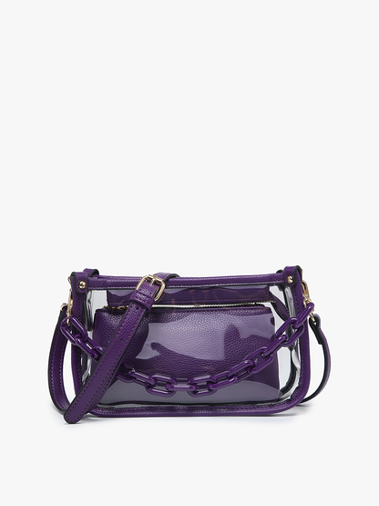 Clear Crossbody w/ Chain