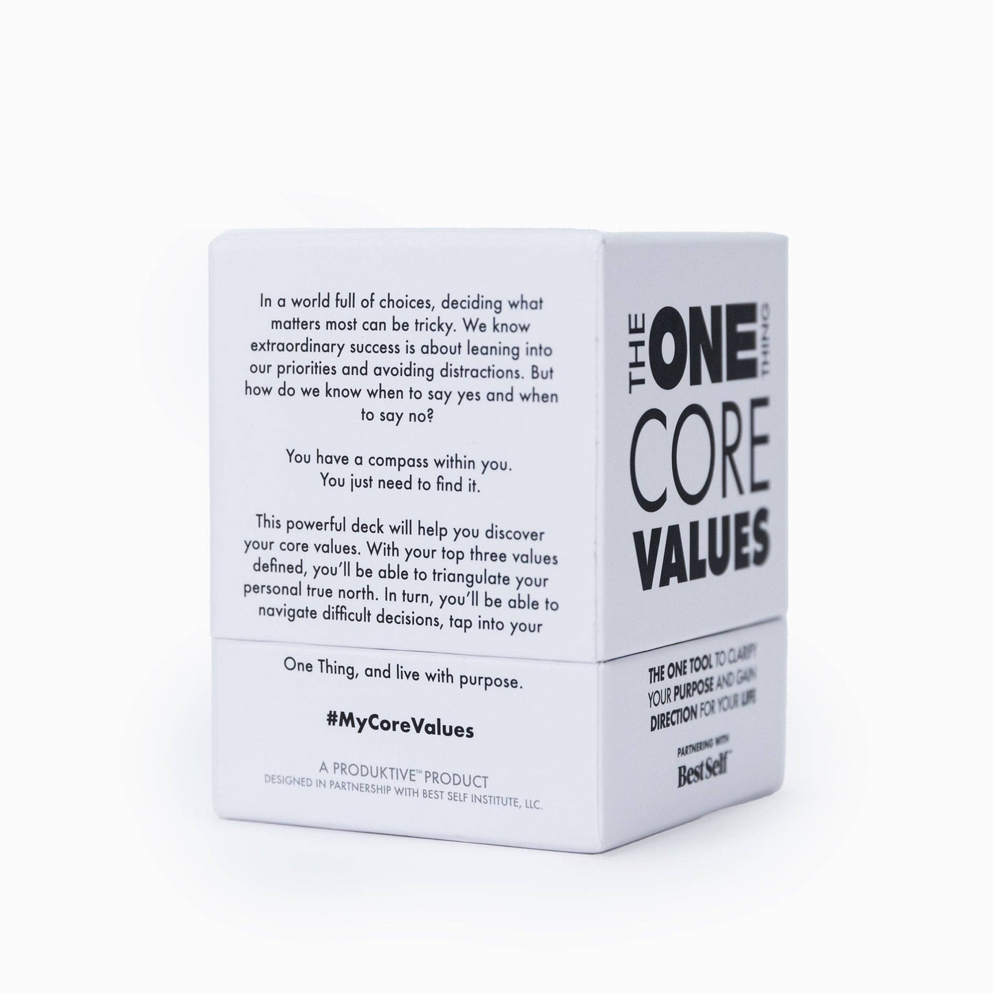 The One Thing: Core Values Deck - Self Reflection Cards