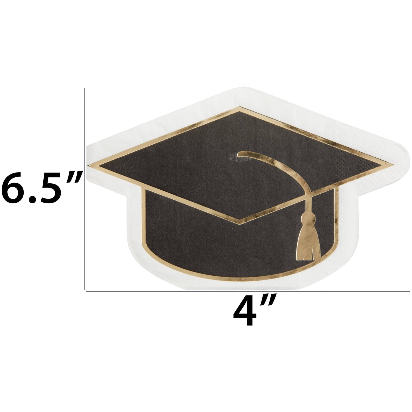 Graduation Cap Die Cut Lunch Napkin