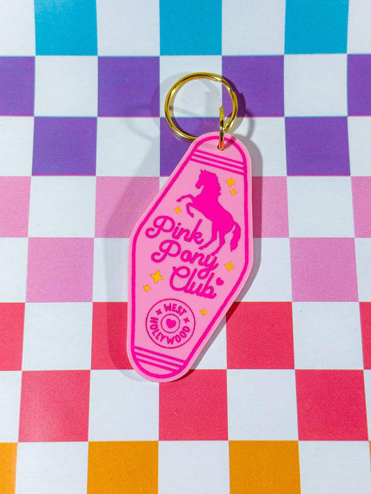 Pink Pony Club Keychain