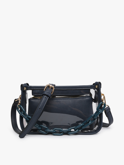 Clear Crossbody w/ Chain