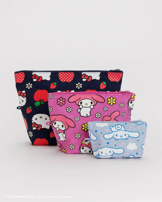 Baggu Go Pouch Set - Hello Kitty and Friends