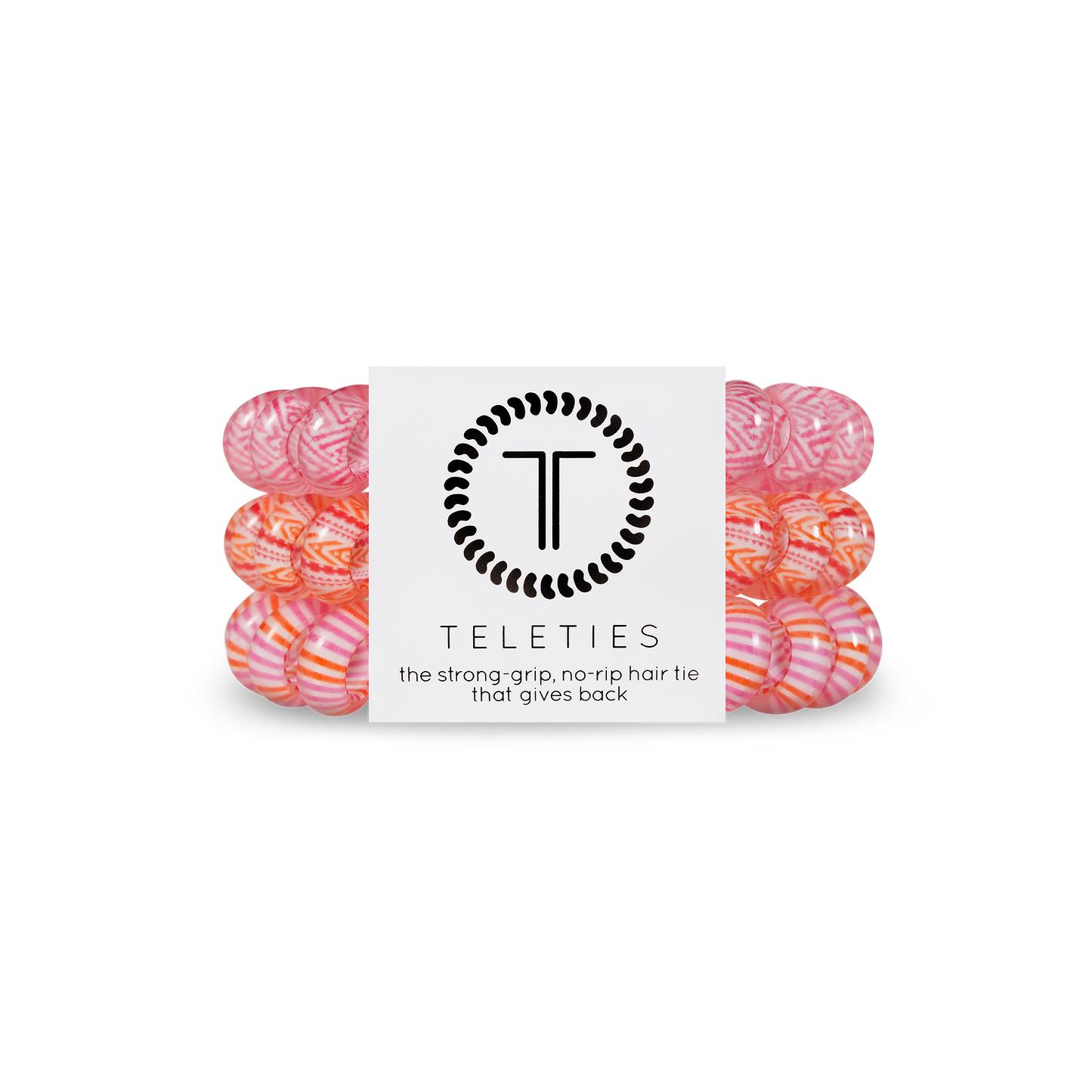 TELETIES - Frose - Large Spiral Hair Coils, Hair Ties, 3-Pack