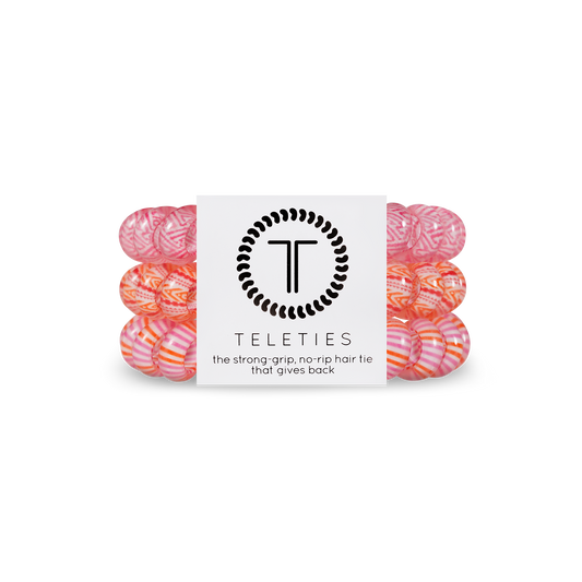 TELETIES - Frose - Large Spiral Hair Coils, Hair Ties, 3-Pack