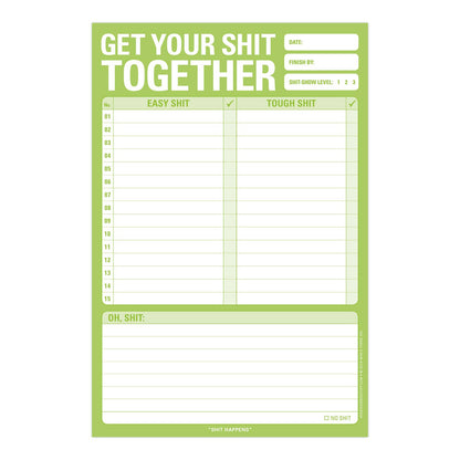 Get Your Shit Together Pad (Green)