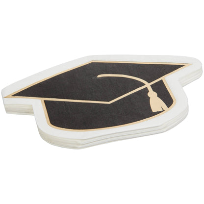 Graduation Cap Die Cut Lunch Napkin