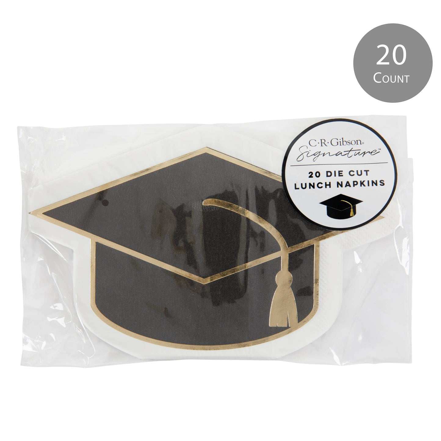 Graduation Cap Die Cut Lunch Napkin