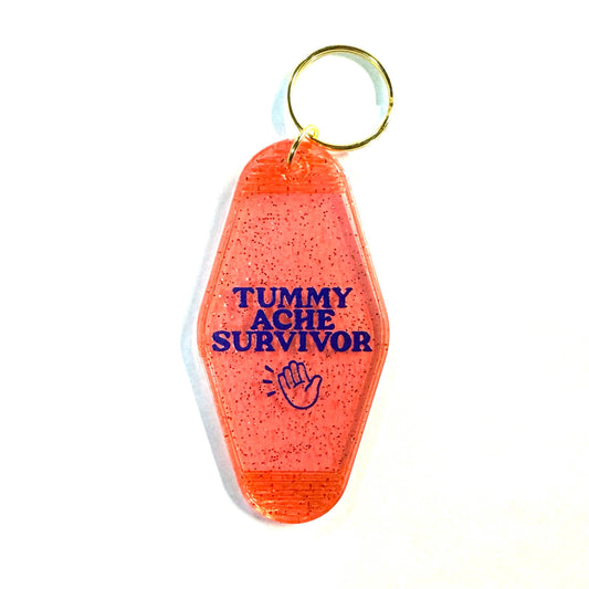 Tummy Ache Survivor Keychain