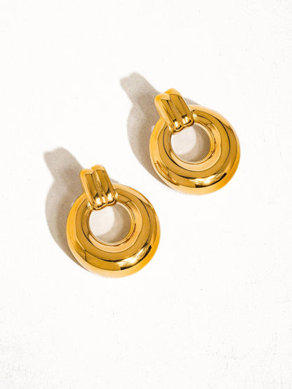 Viktor 18K Gold Non-Tarnish Classic Hoop Earring