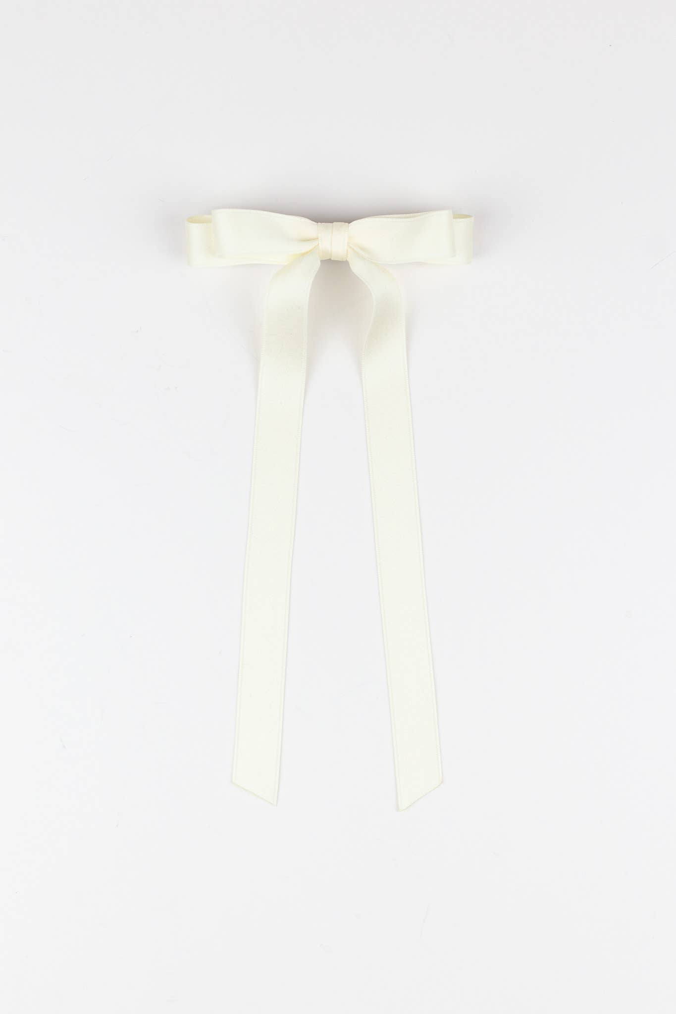 Grace & Grandeur Micro Alice Matte Satin Bow Barrette