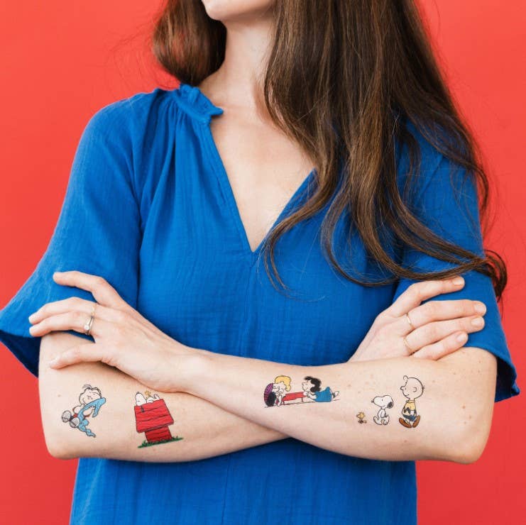 Tattly - Classic Peanuts Tattoo Set