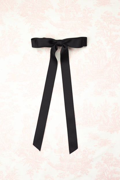 Grace & Grandeur Micro Alice Matte Satin Bow Barrette