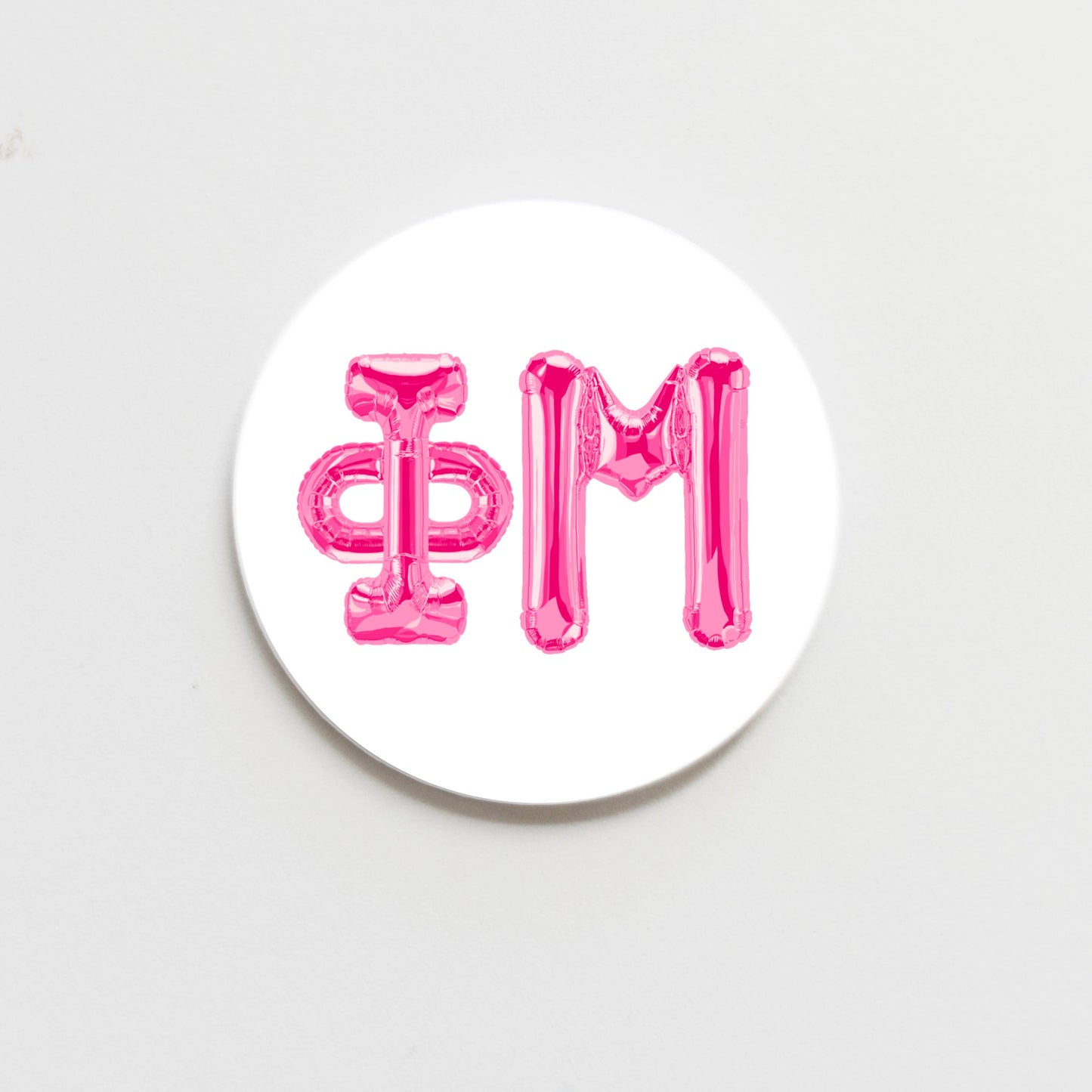 All Sorority Greek Balloon Button