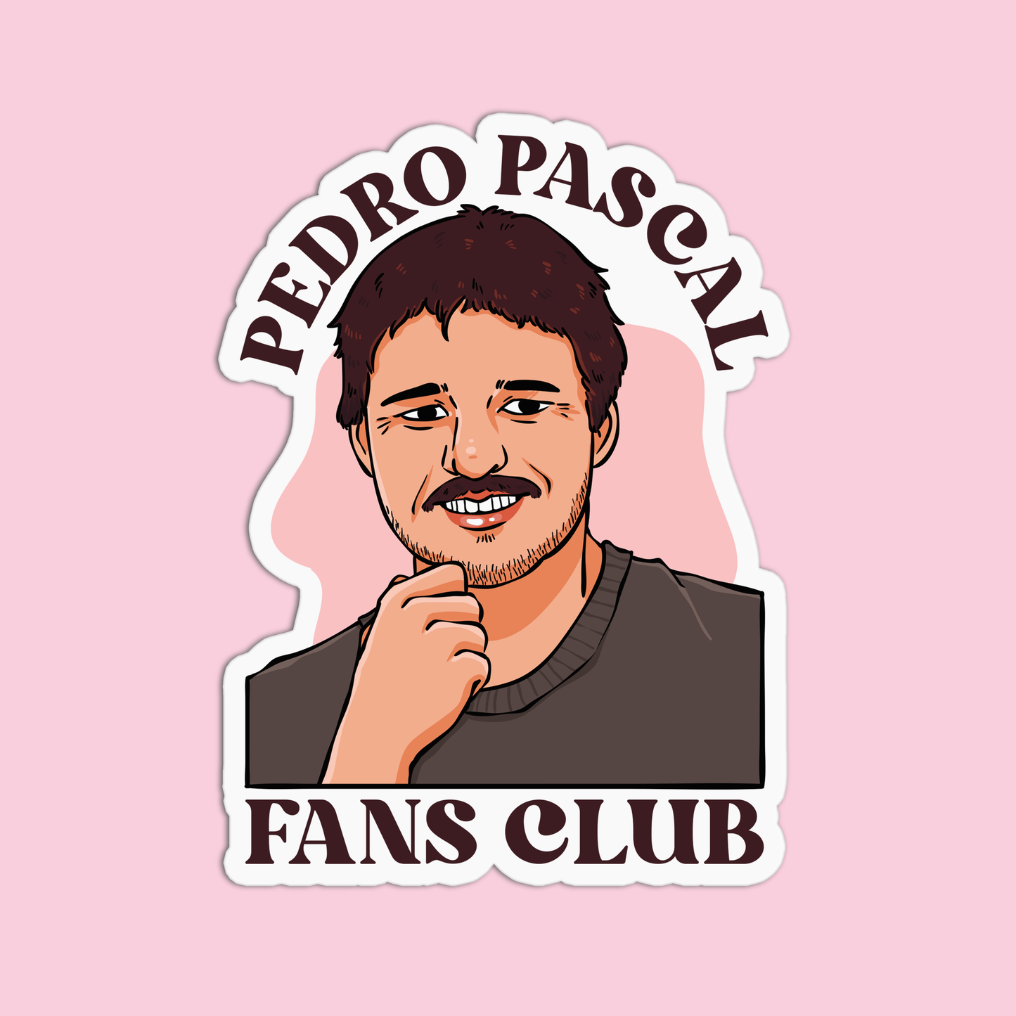 Pedro Pascal Fans Club Sticker
