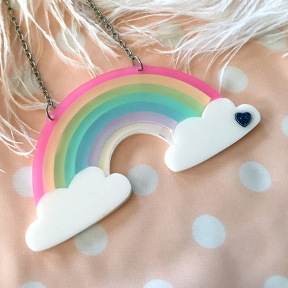 Frosted Rainbow Necklace