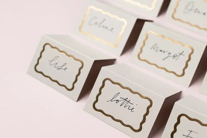 Name Place Cards - Wavy