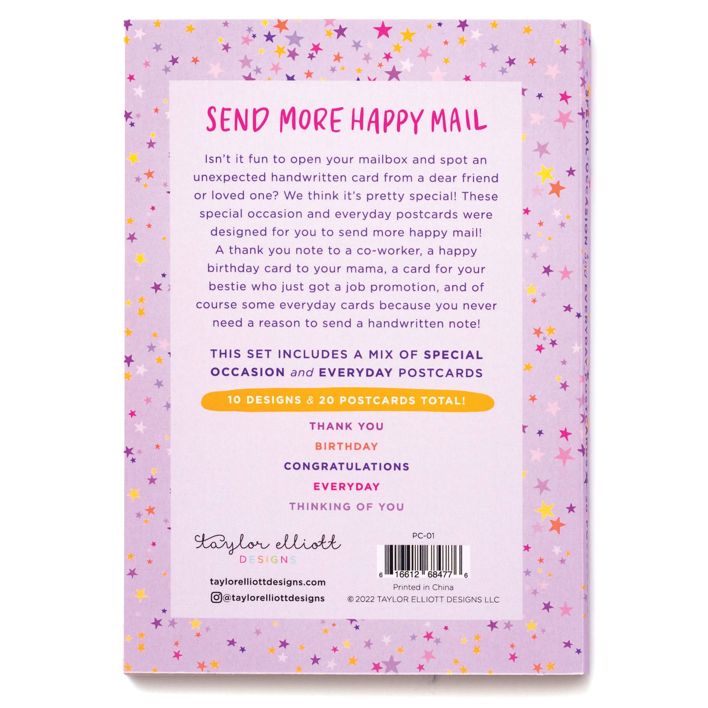 Happy Mail Postcard Book