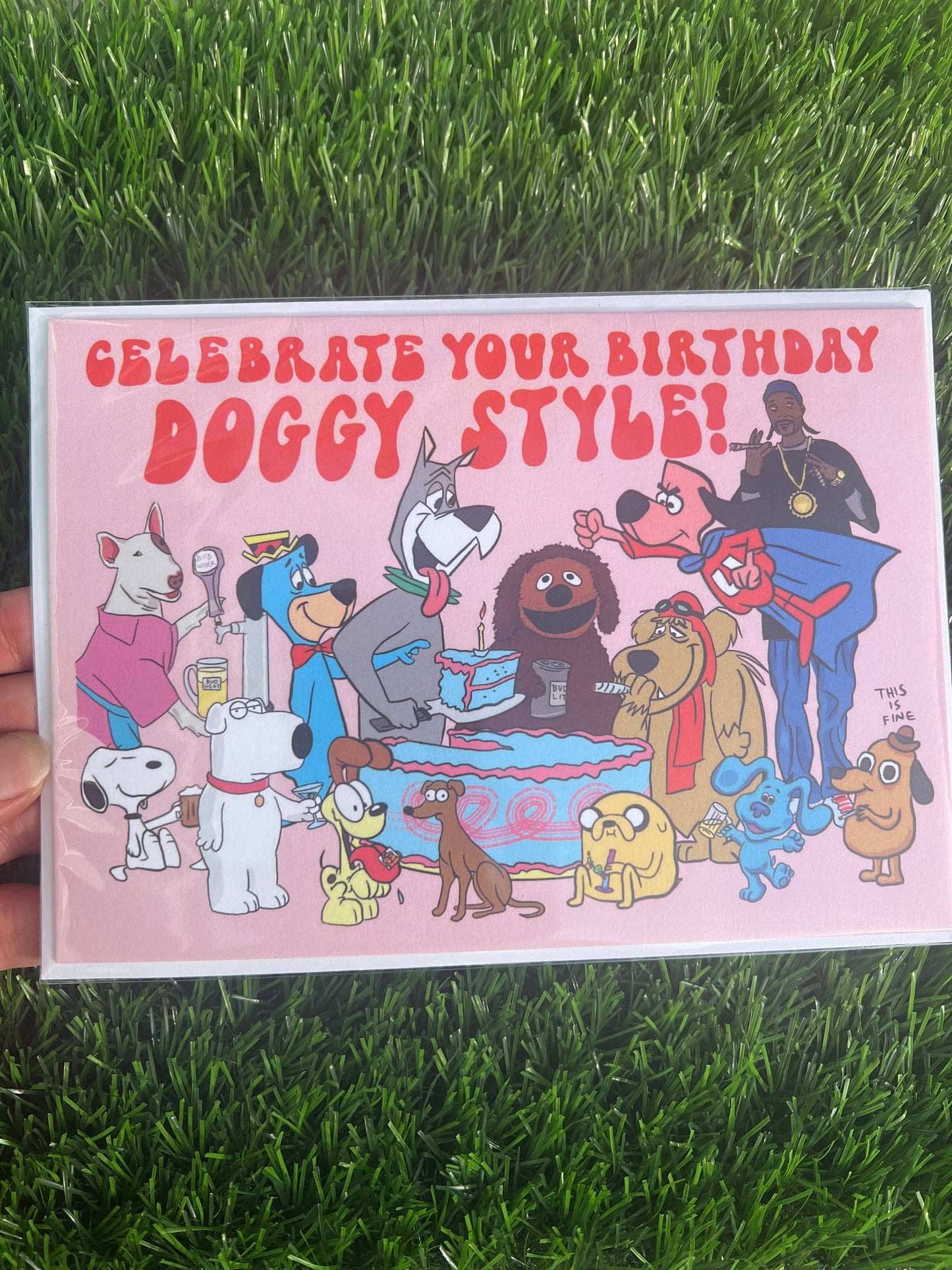 Doggy Style Birthday Card