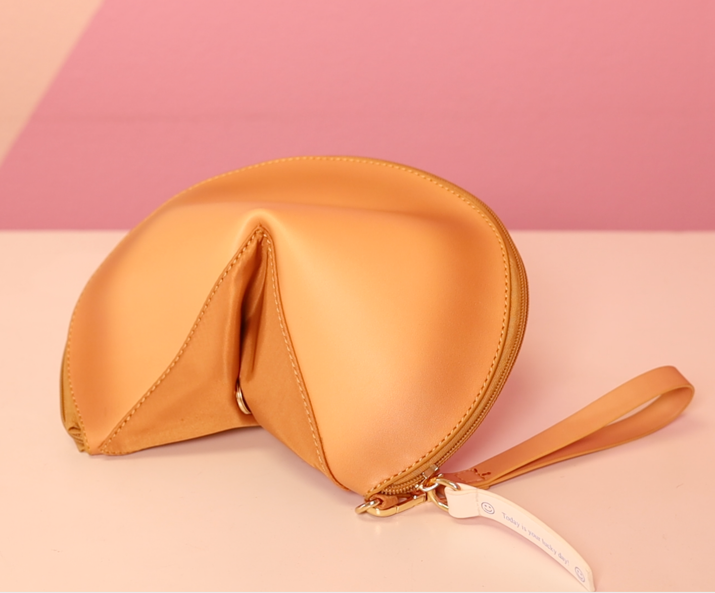 Fortune Cookie Clutch with Strap