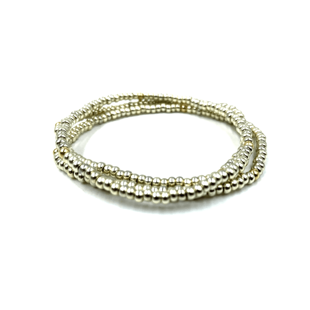 erin gray - OG Classic Bracelet Stack in Platinum + Gold Filled