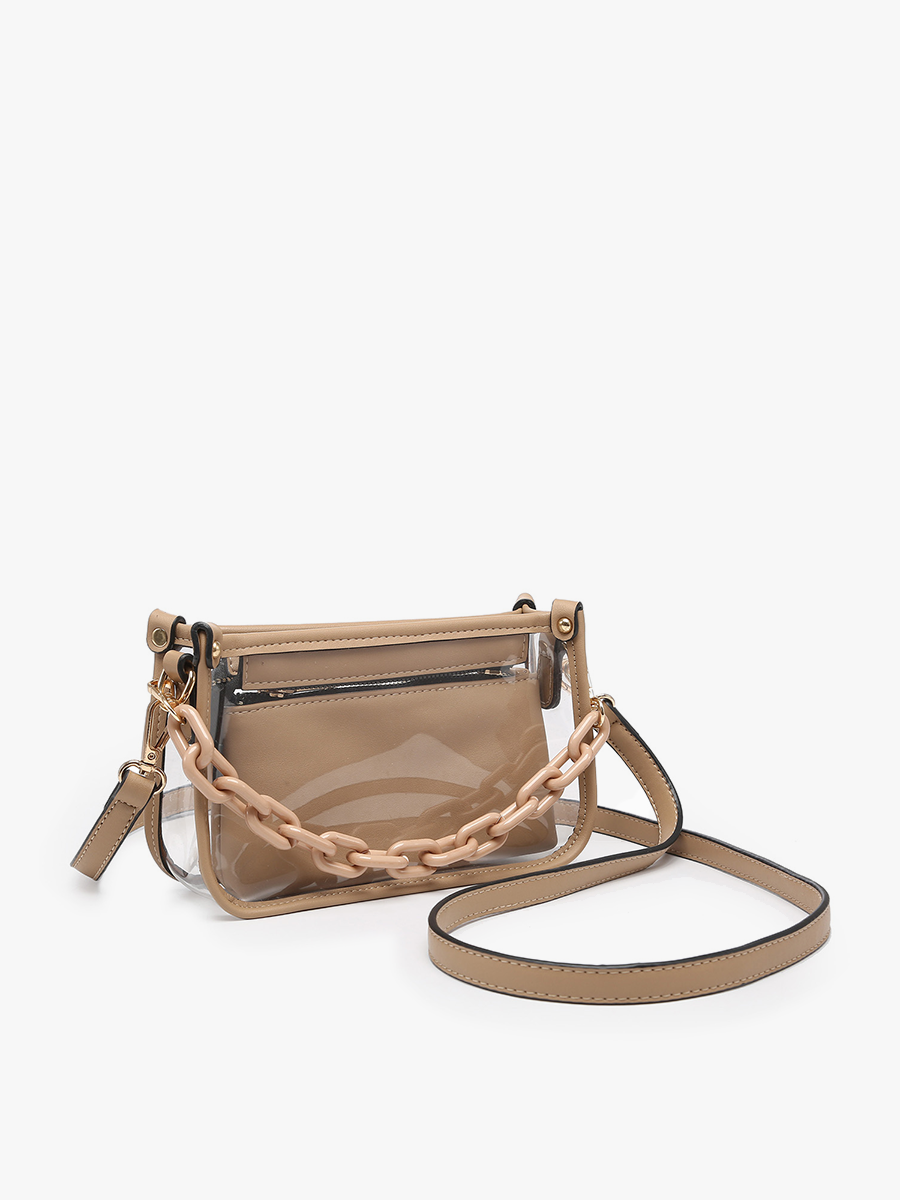 Clear Crossbody w/ Chain