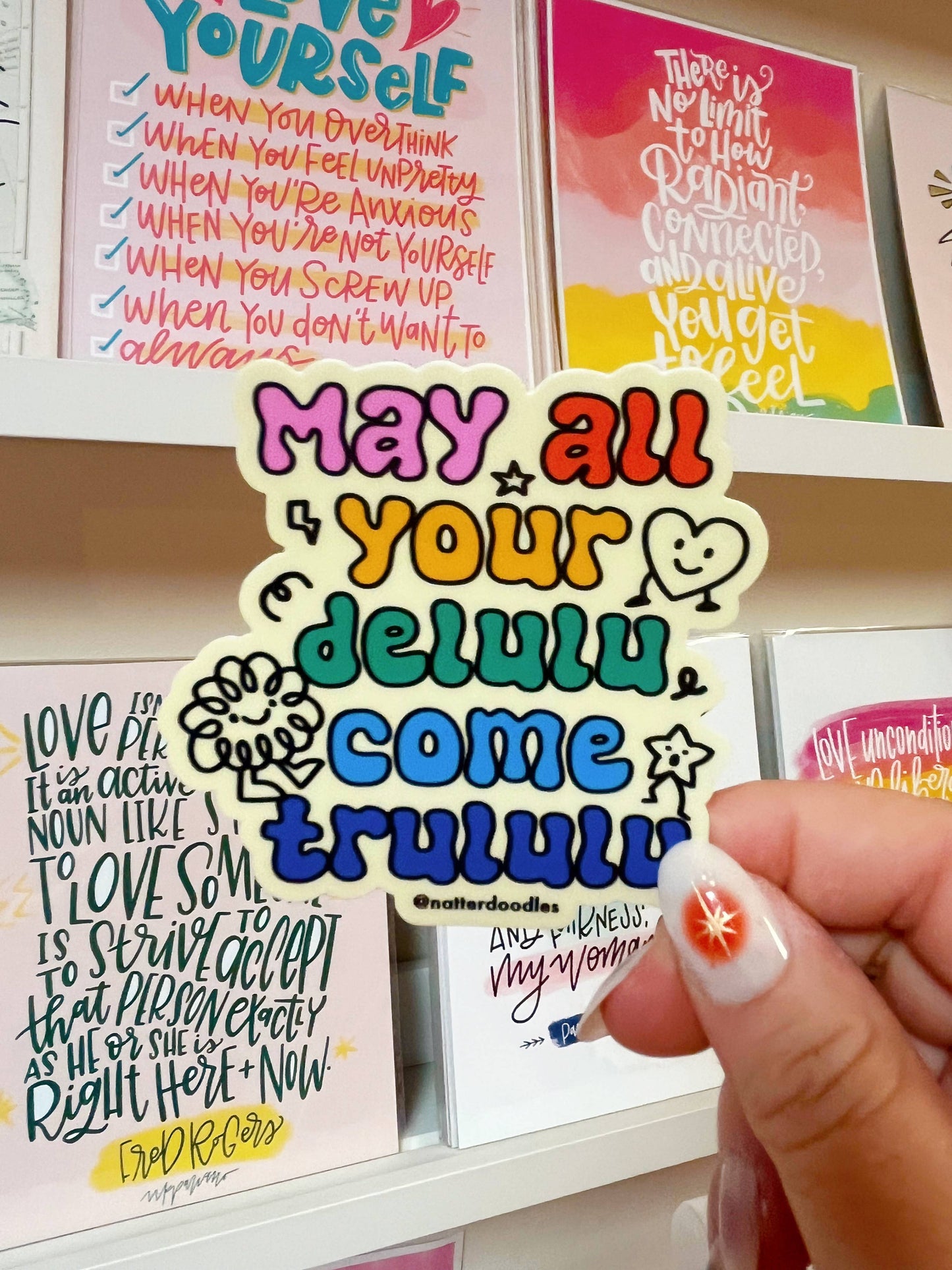 May All Your Delulu Come Trululu Sticker