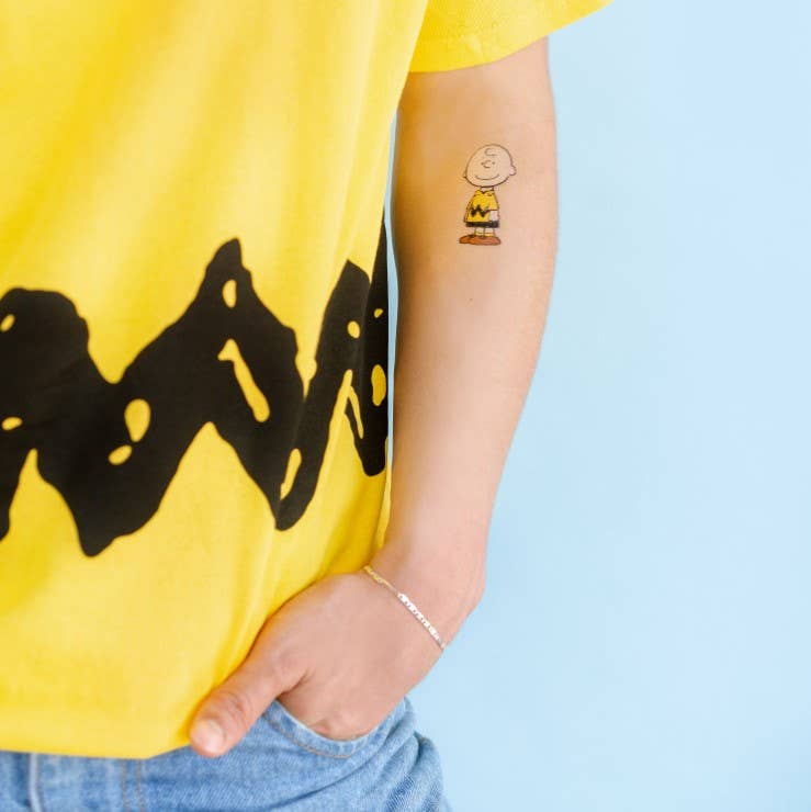 Tattly - Classic Charlie Brown Tattoo Pair