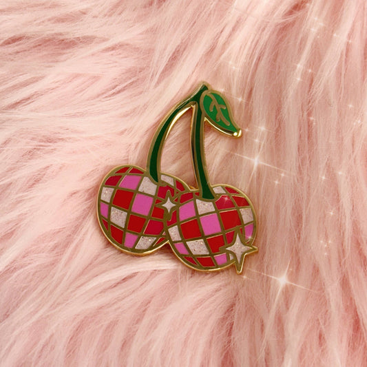 Disco Cherries Enamel Pin