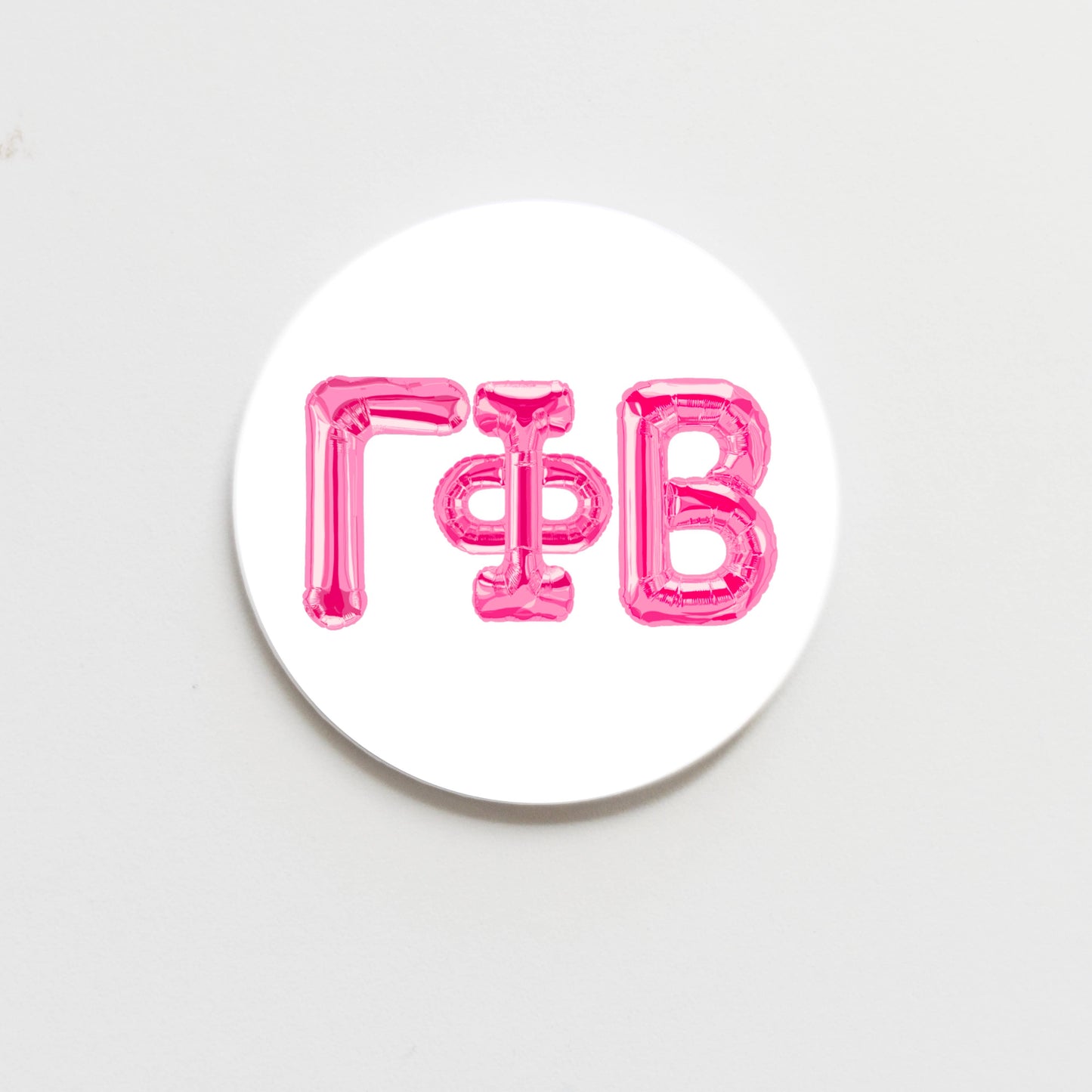 All Sorority Greek Balloon Button