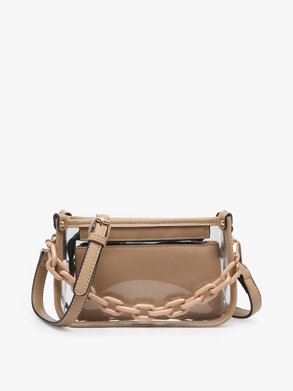 Clear Crossbody w/ Chain