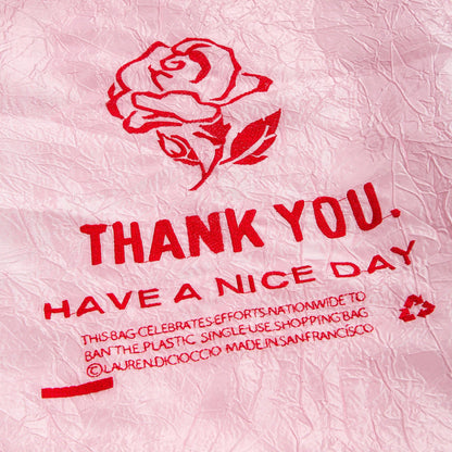 Thank You Tote // Rose on Pink // Lauren DiCioccio