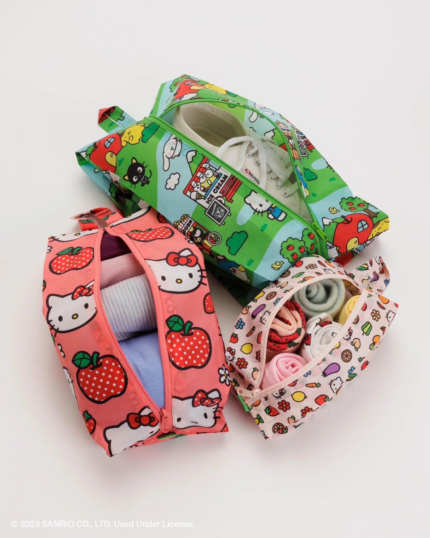 Baggu 3D Zip Set - Hello Kitty and Friends