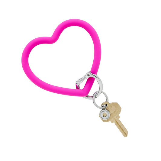 Oventure - Silicone Heart Keychain - Orchid Pink