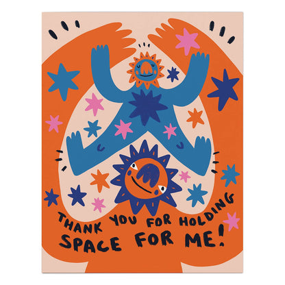 Barry Lee Holding Space Friendship Card