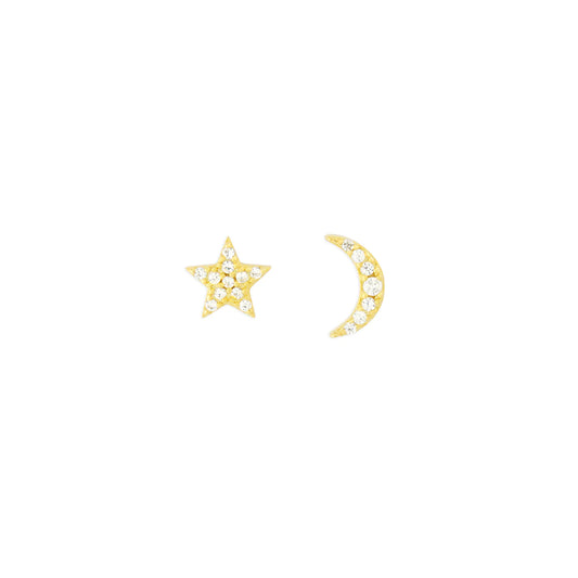 Celestial Studs in Gold